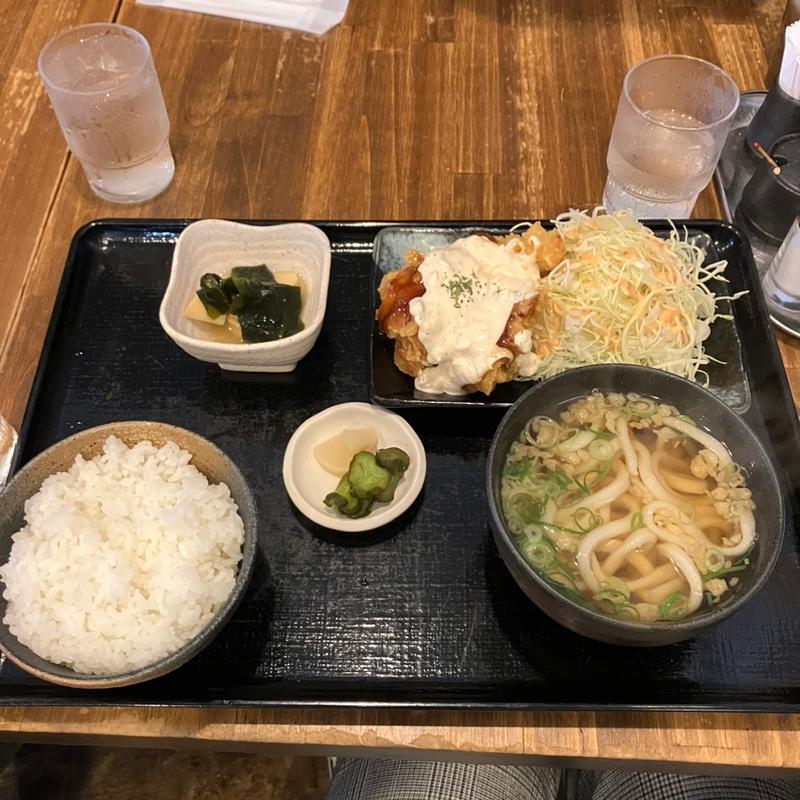 チキン南蛮定食(うどん家あぶく )