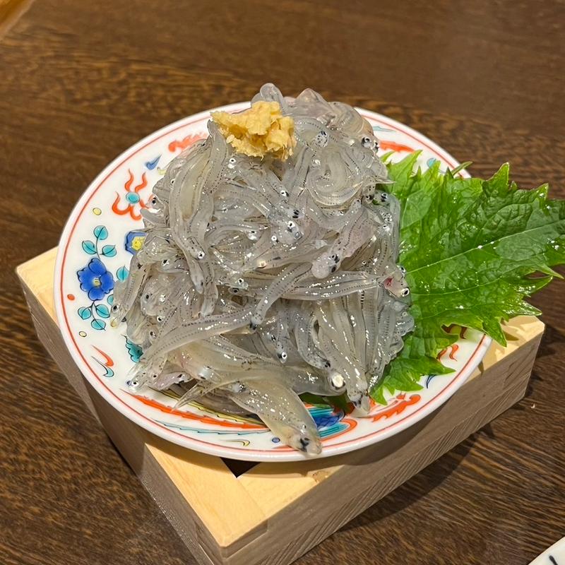 生しらす(地きんめ鯛専門　銀座はなたれ)