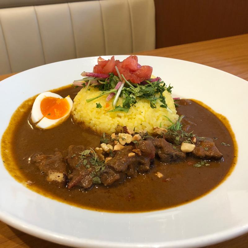 カリブチキンとナッツのスパイスカレー(ココス 扇店)