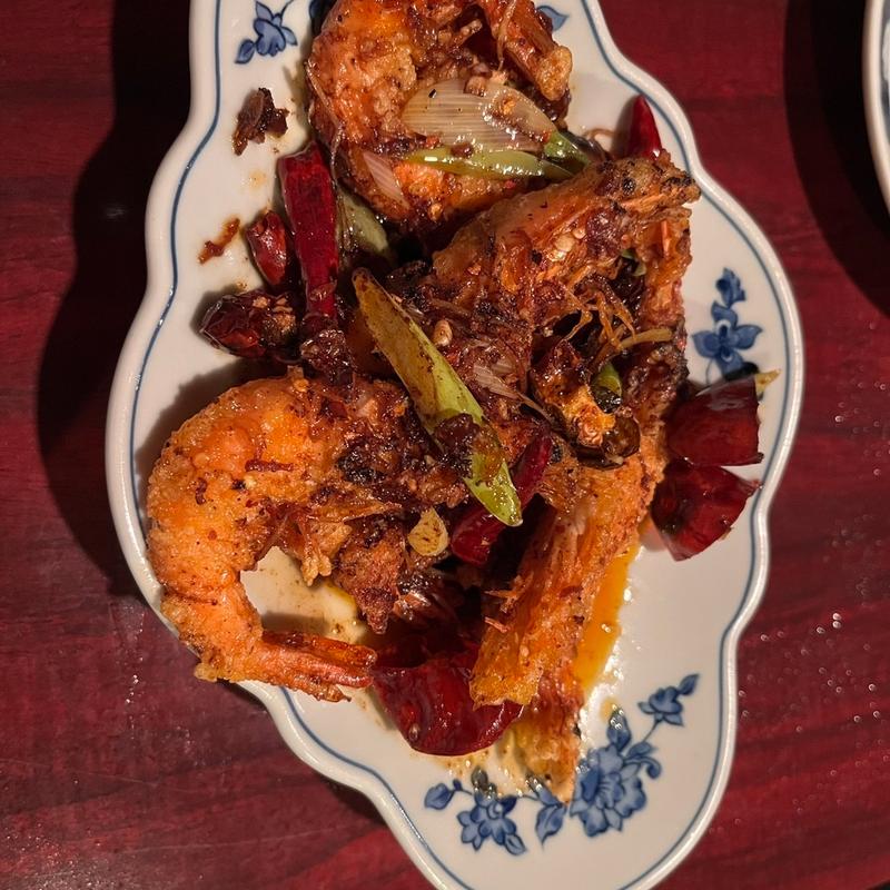 ソフトシュリンプのXO醬炒め(ライオン飯店)