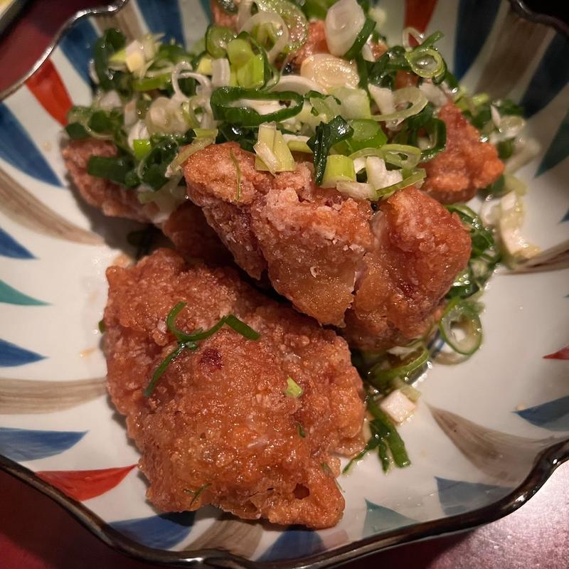 ネギダレ唐揚げ(ライオン飯店)