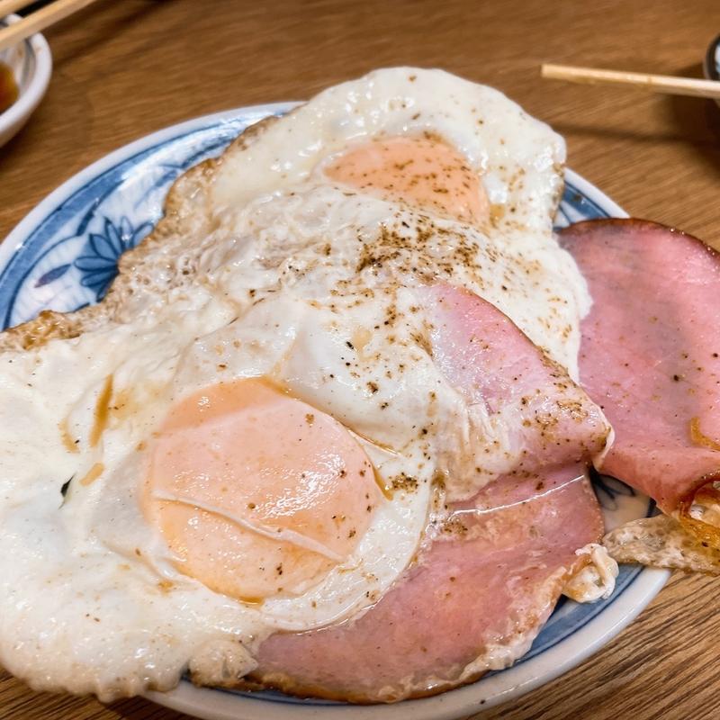 ハムエッグ(大衆酒場 天神大ホール)