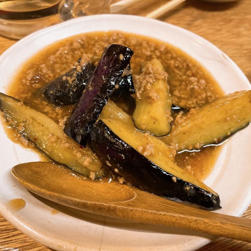 麻婆なす(大衆酒場 天神大ホール)