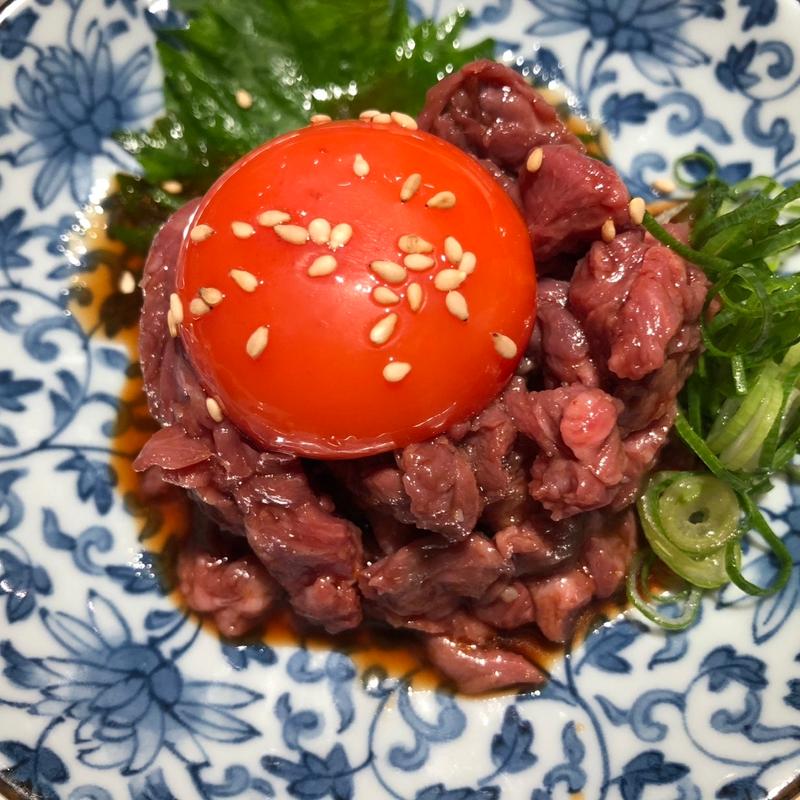 ハラミユッケ(大衆焼肉ホルモン 大松)