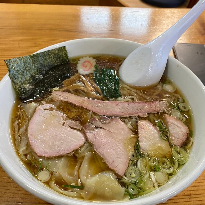 焼豚ワンタン麺(白河手打中華 賀乃屋)