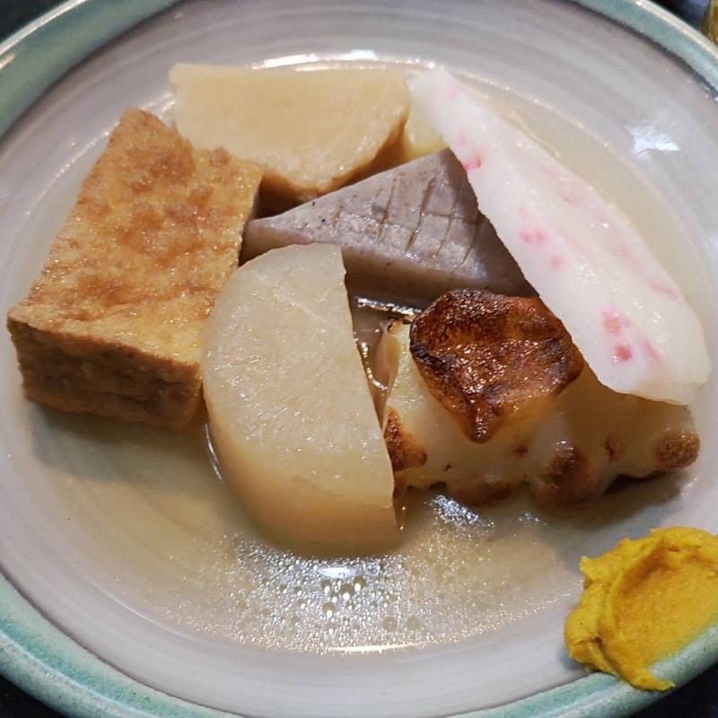 大根  紅生姜天　(上燗屋 富久（とみきゅう）)