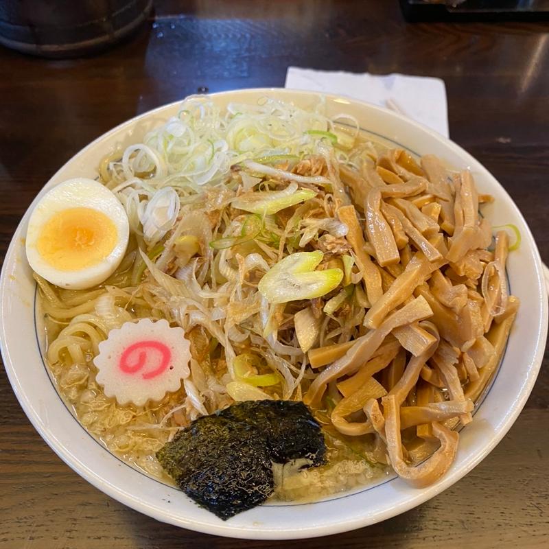 モーニング限定　定番塩メンマトッピング(大勝軒しのや)