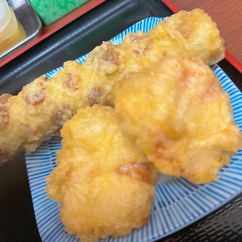 かしわ天、ちくわ天(讃岐うどん いわい )