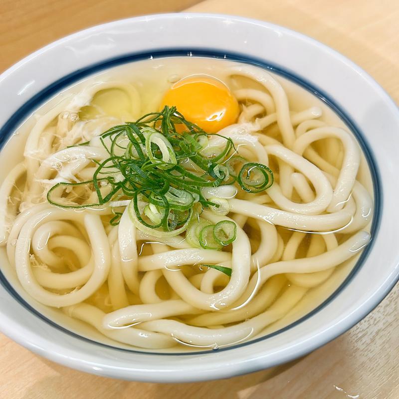 月見うどん(つるまる饂飩 土佐堀店)