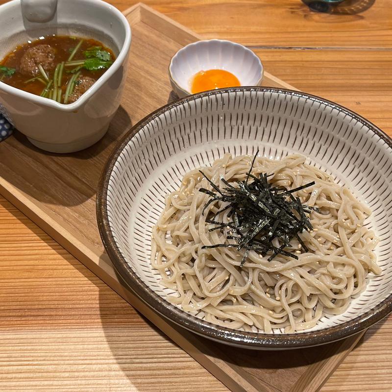 鴨つくねつけそば(鴨しゃぶ粋玄)