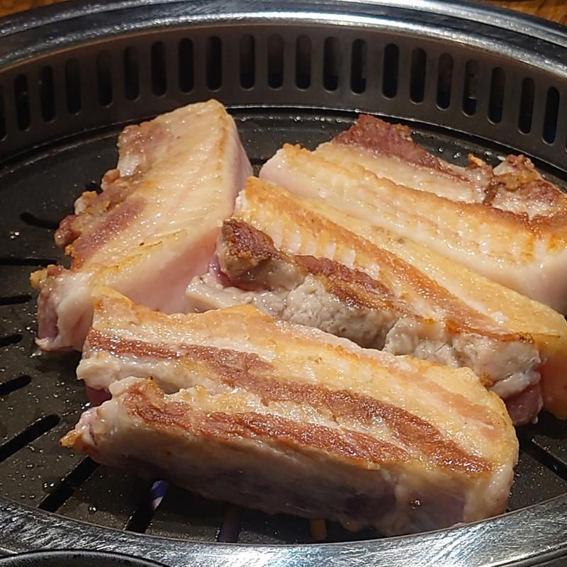 熟成サムギョプサルset(ヨプの王豚塩焼 新大久保本店)