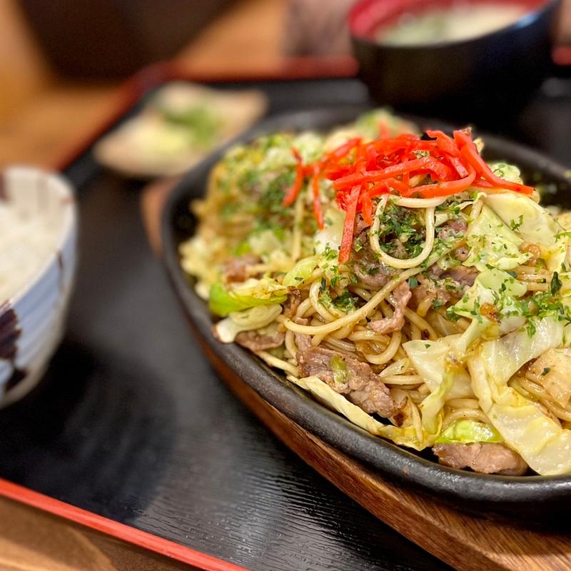 焼きそば定食(軽食喫茶すばる )