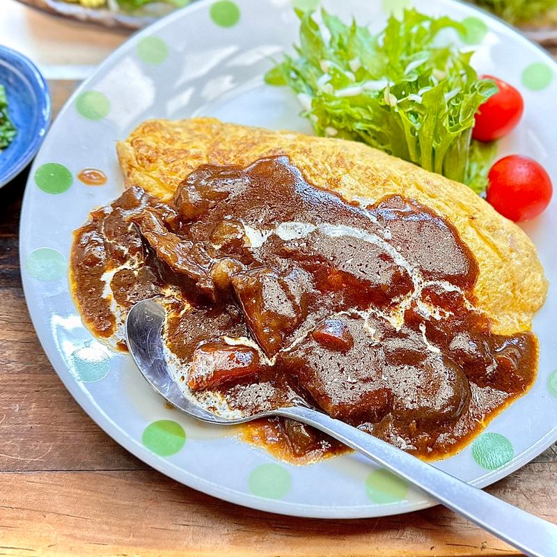 デミグラスソース　オムレツ(とりあへず)