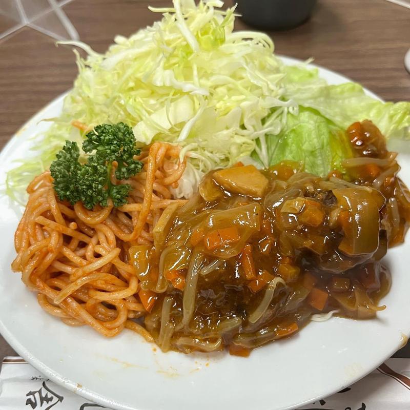 肉団子に野菜のあんかけライス(桃乳舎)