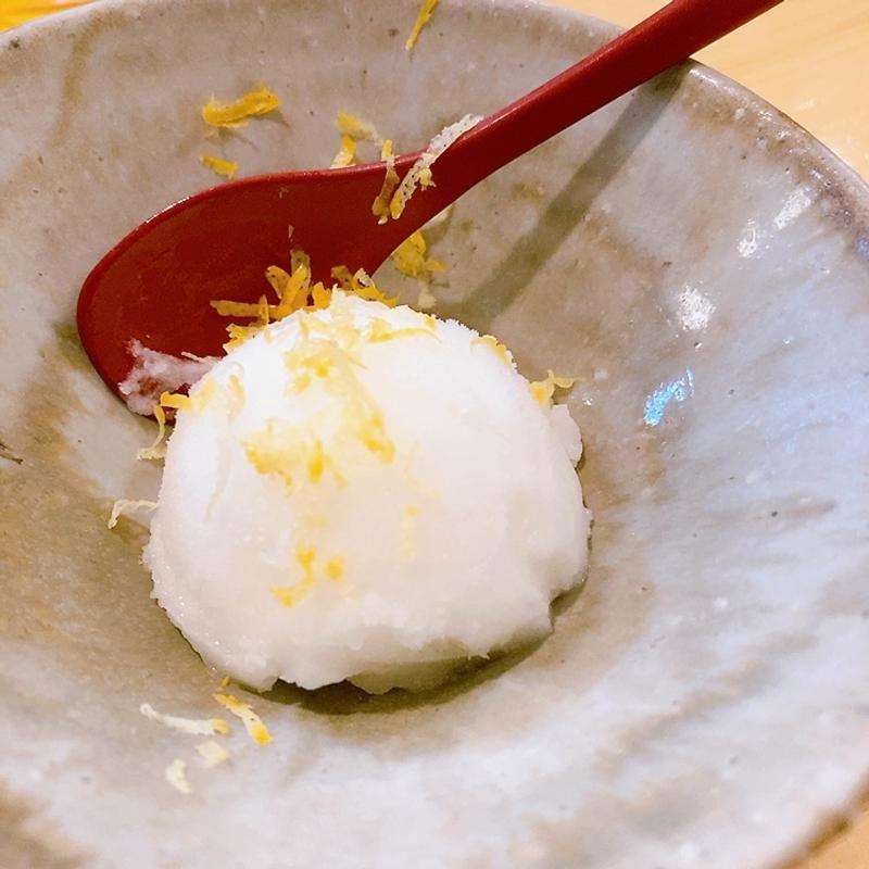 瀬戸内レモンシャーベット(コバヤシ料理店)