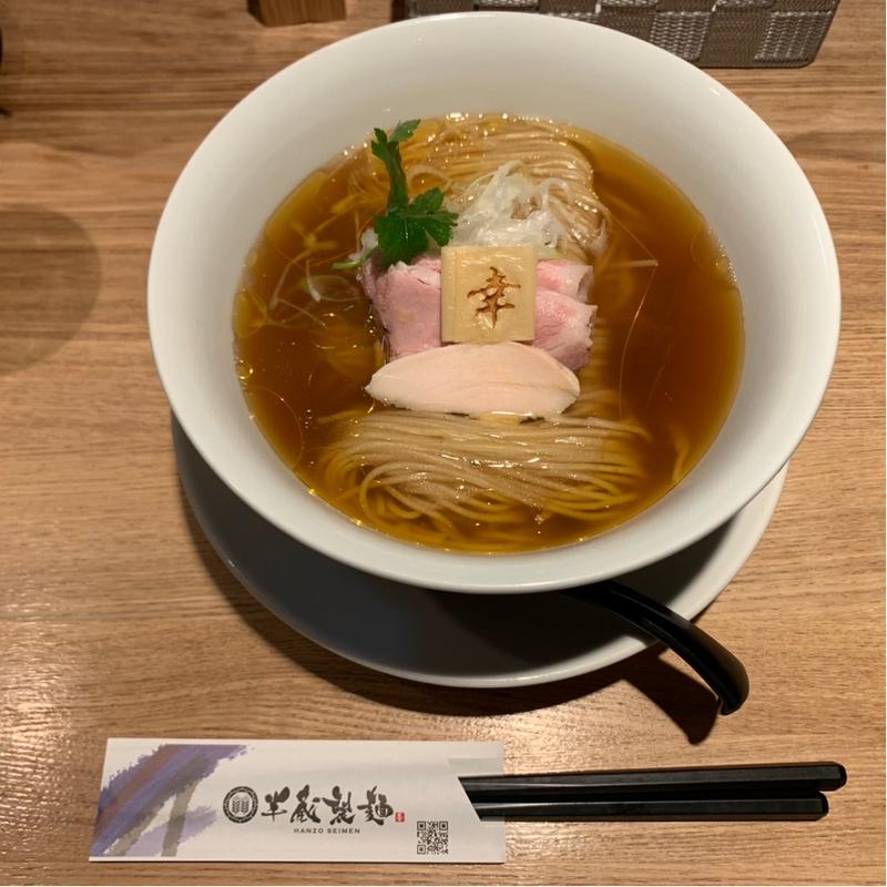 はまぐりだしの醤油らぁめん　大盛り(中華そば 半蔵製麺)