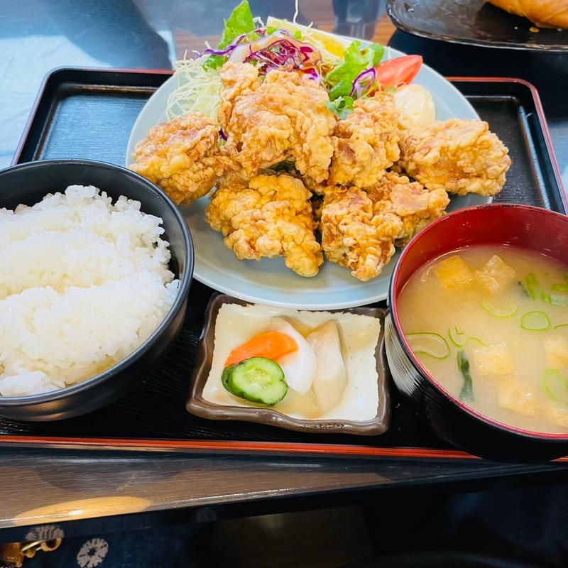 唐揚げ定食(御食事処みや川)