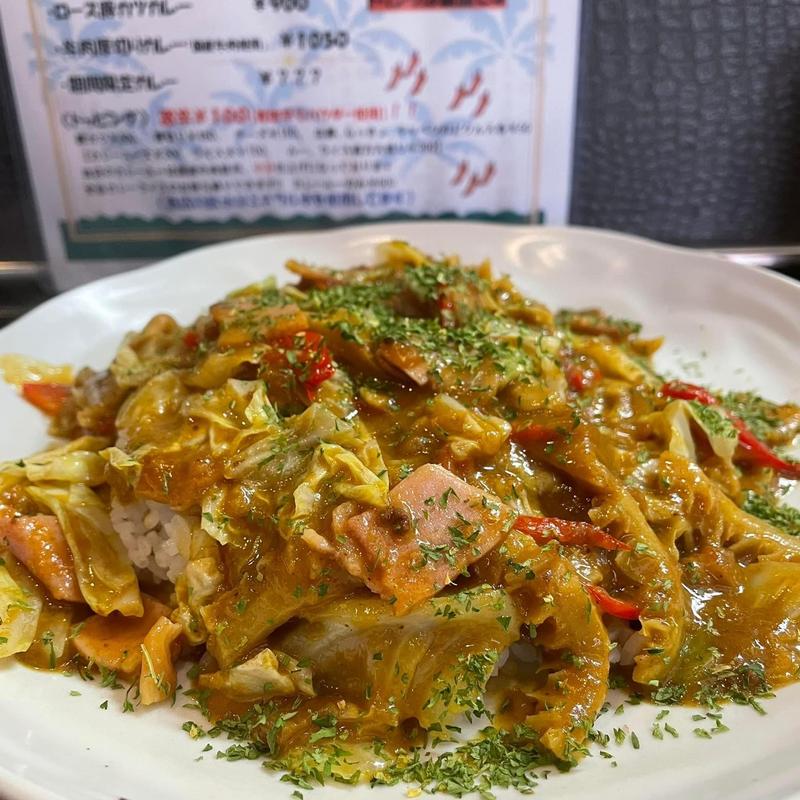 春キャベツとトリッパのカレー(カレー屋 本格カレー カルダモン.)