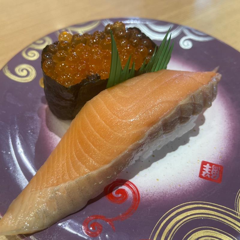 サーモン親子(回転寿し トリトン 北8条光星店)