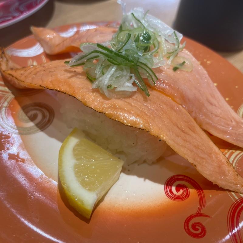 炙りサーモン塩レモン(回転寿し トリトン 北8条光星店)