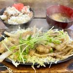 ホルモン定食(青空食堂 那珂川店)