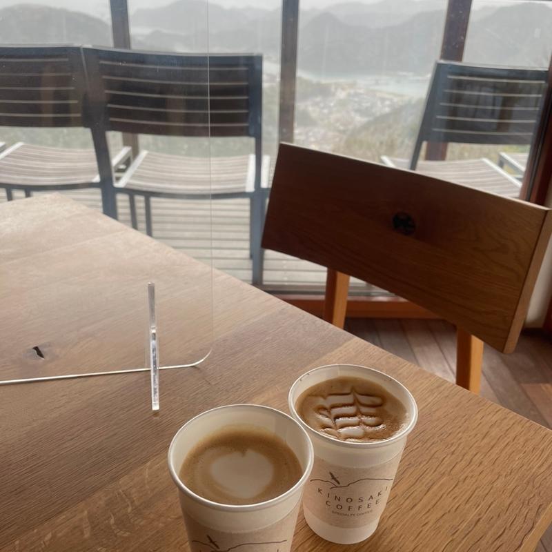 玄米キャラメル・ラテ(城崎珈琲みはらしテラスカフェ)