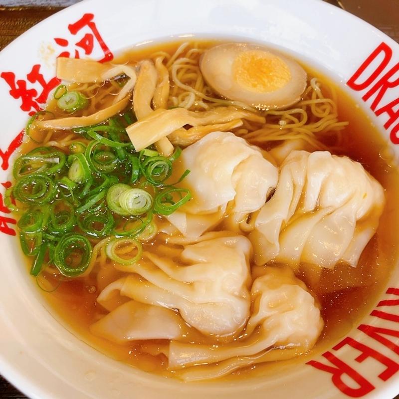海老ワンタン麺（ワンタン麺セット）(ドラゴンレッドリバー ゆめタウン廿日市店 （龍之紅河）)