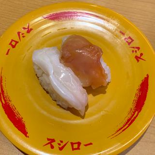 貝の食べ比べ(スシロー 立川幸町店)
