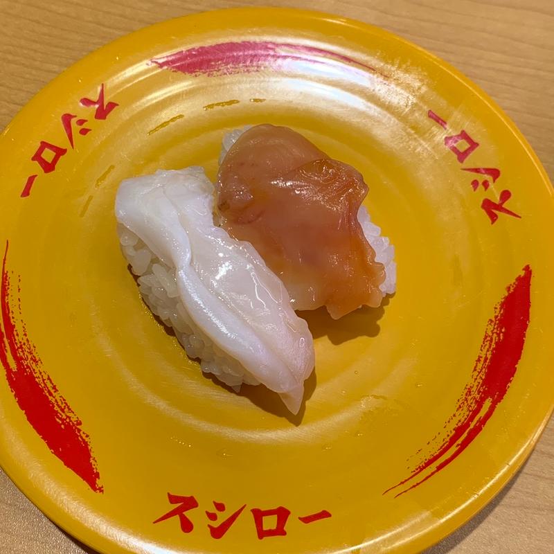 貝の食べ比べ(スシロー 立川幸町店)