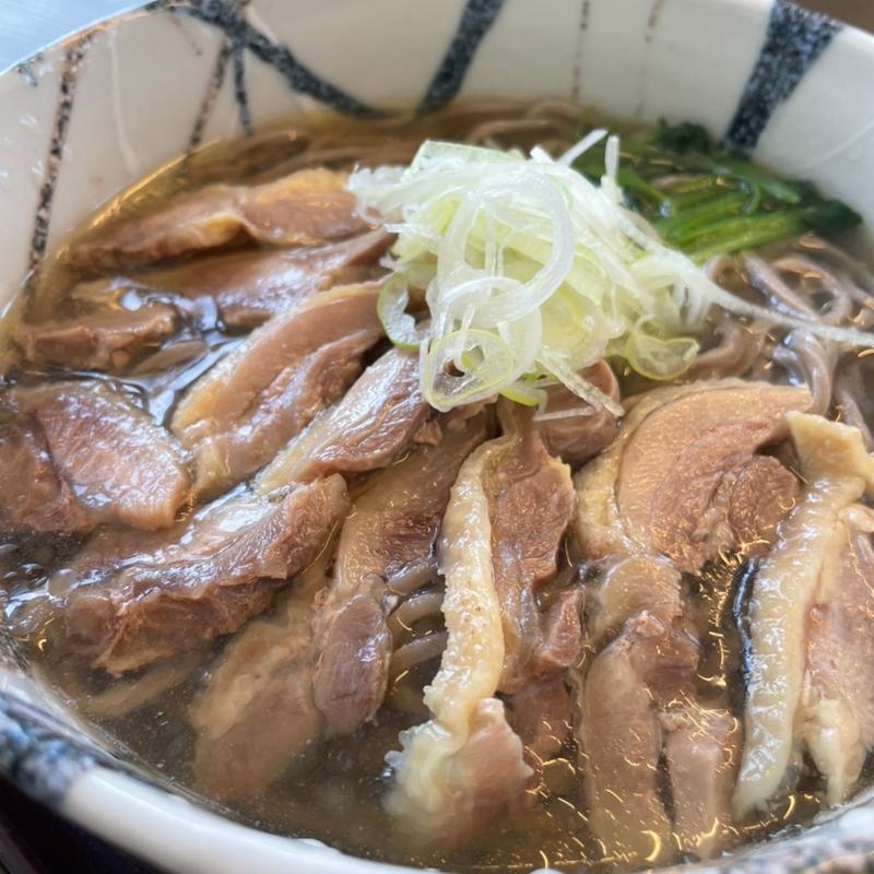 冷たい肉そば大盛(そば処 みづき庵)