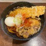ゲソ天そば、イカ天、ゆで卵