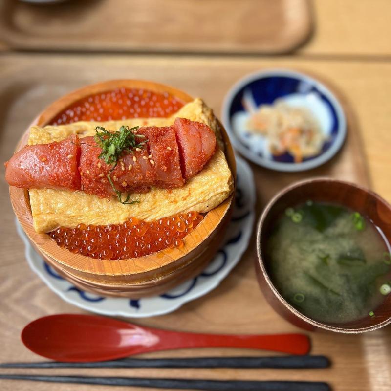 明太子いくら丼(うお田)