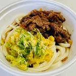 焼きたて肉ぶっかけうどん(丸亀製麺朝霞青葉台)