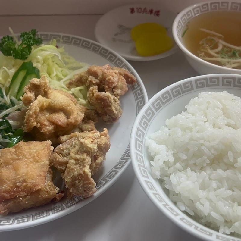 日替わり（唐揚げとニラ炒め）(第10兵庫楼 （ヒョウゴロウ）)
