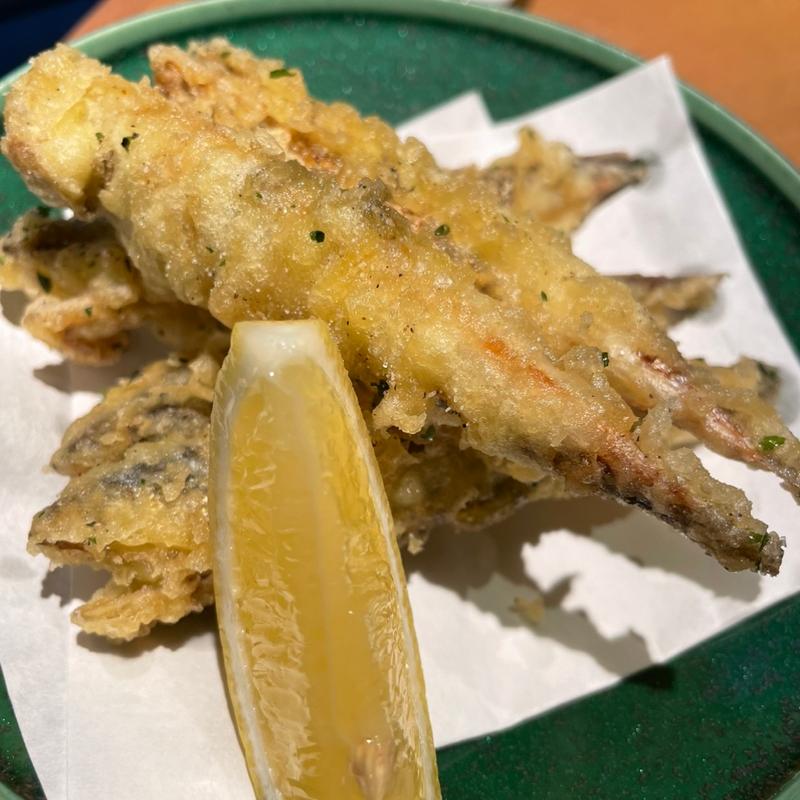 うるめいわしの天ぷら(十八代 光蔵 栄本店)