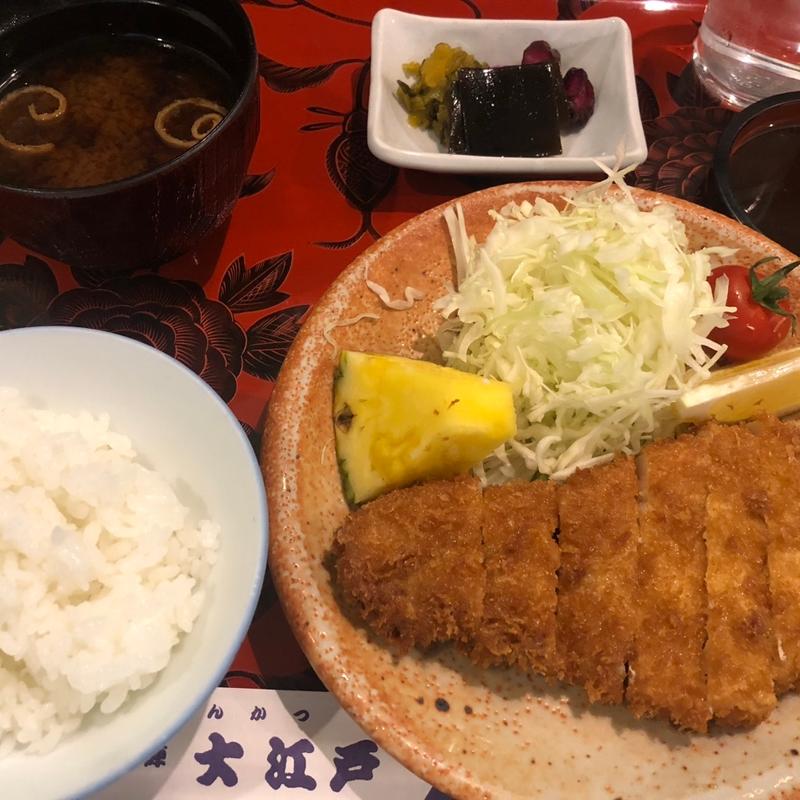 ミニとんかつ定食(西陣大江戸 （にしじんおおえど）)