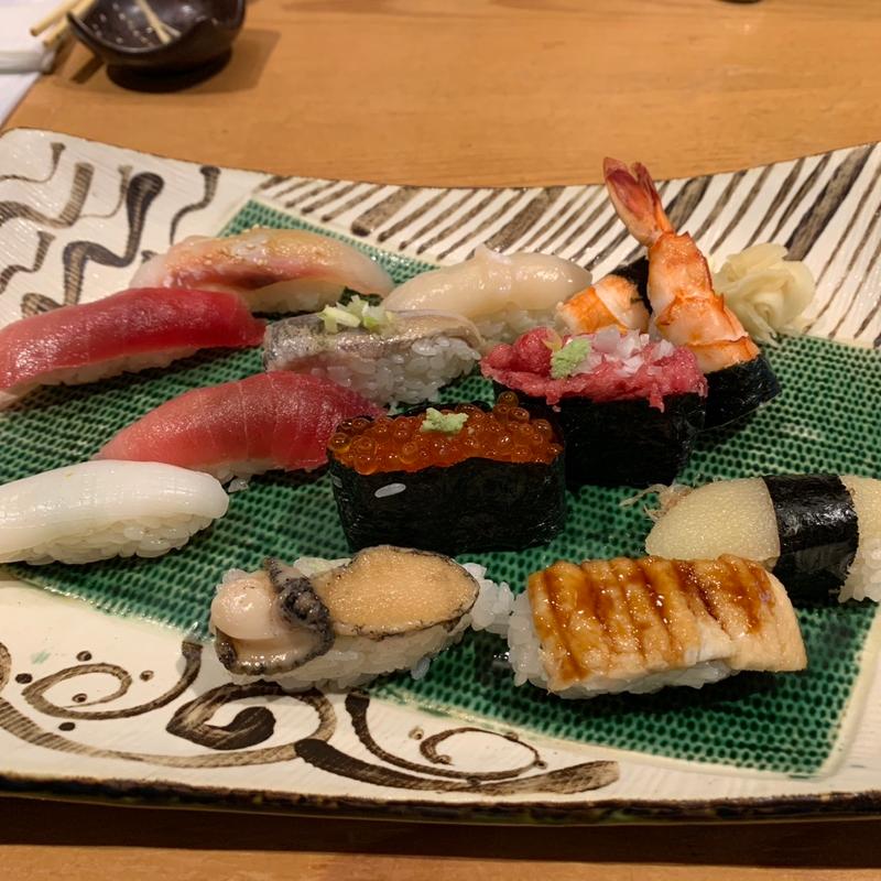 特上寿司セット(阿部 虎ノ門ヒルズ店 （意気な寿し処阿部）)