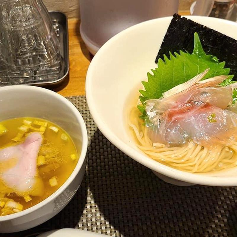 鯛昆布水つけ麺塩(生粋 花のれん)