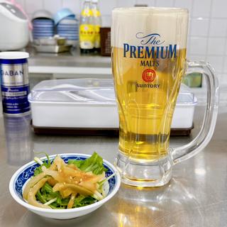 生ビール(ザ・プレミアム・モルツ)(三陽楼)