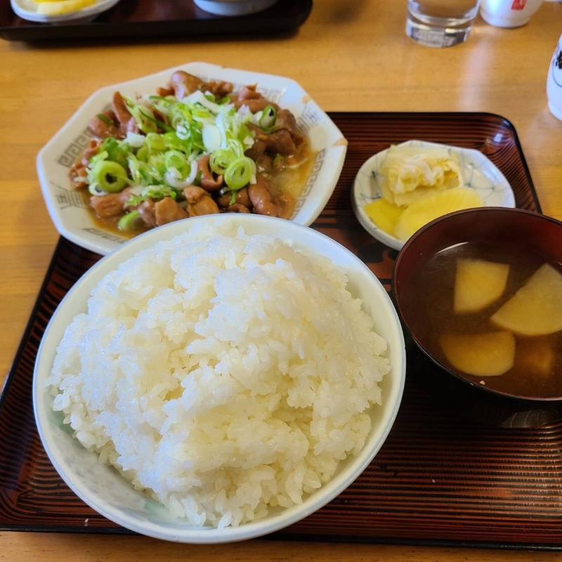 もつ煮定食大盛り(AS食堂 （エー・エス）)