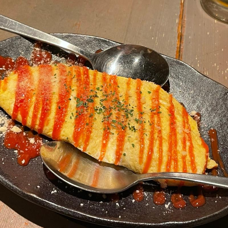 チーズオムレツ(居酒家 めん)