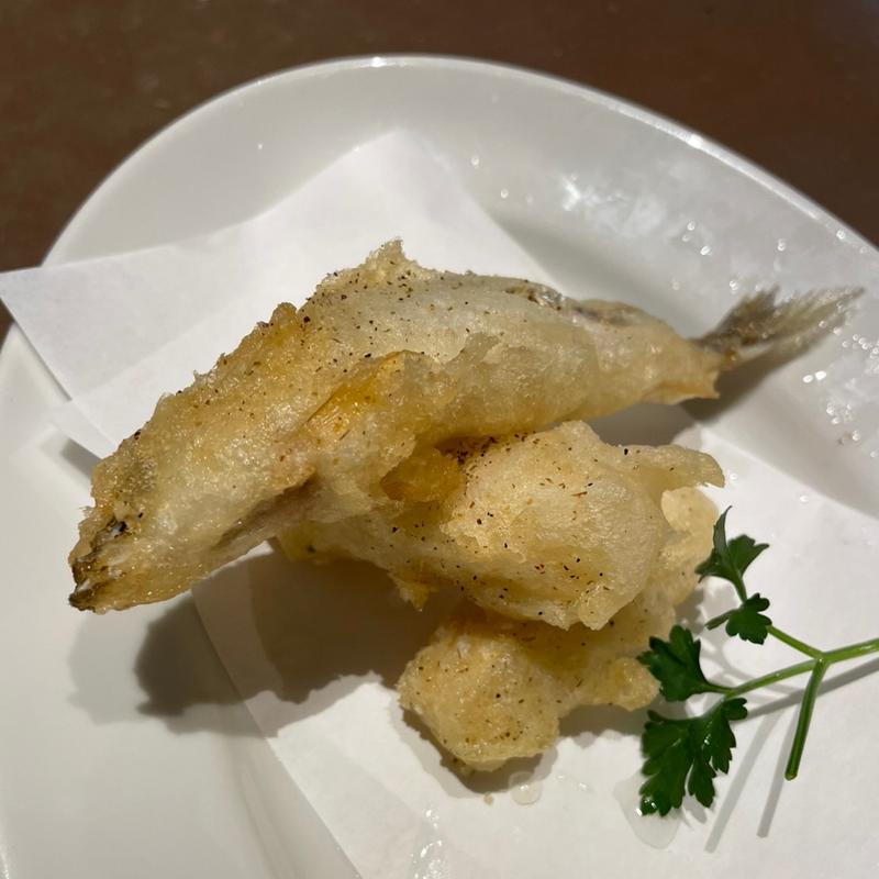 ワカサギと新筍のフリット(COEDO BREWRY THE RESTAURANT)