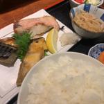 三種の焼魚定食