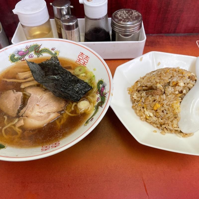 ラーメン 半チャーハンセット(おおむら )