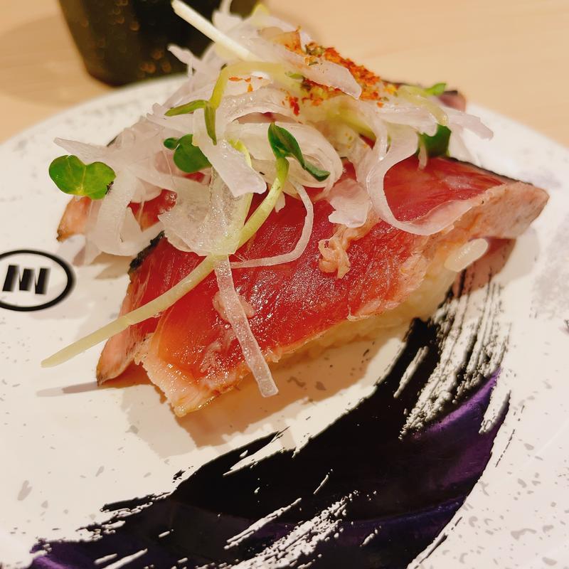 かつおのタタキ 香味付き(回転寿司みさき 高円寺パル商店街)