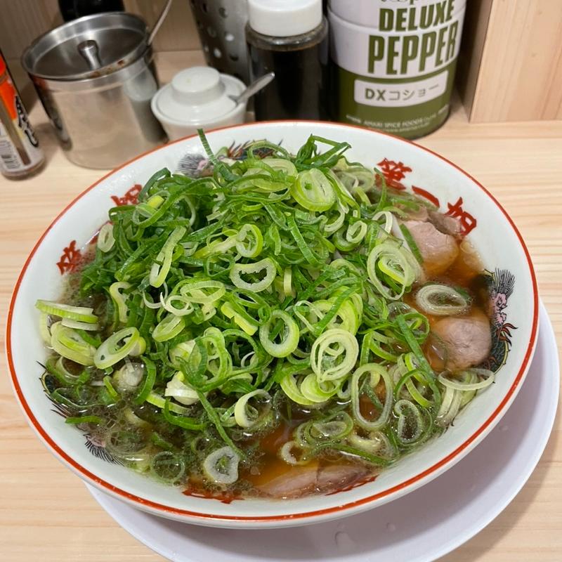 ラーメン九条ネギトッピング(本家 第一旭 新宿店)