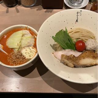 特製完熟トマトつけ麺(新宿ラーメン鶏そばかぐら屋)