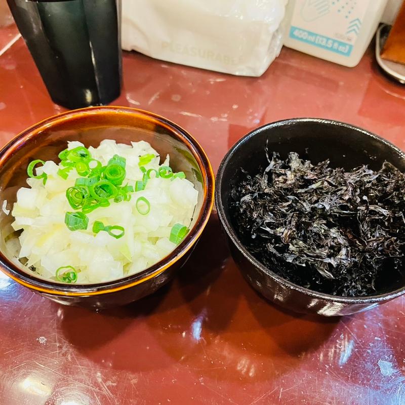 タマネギ＋岩のり(麺屋 照の坊 （メンヤ テルノボウ）)