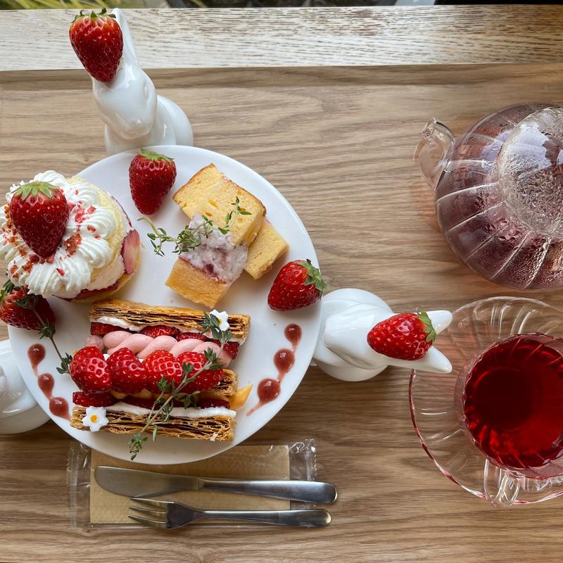 うさぎのティープレート(いちびこ 太子堂店)