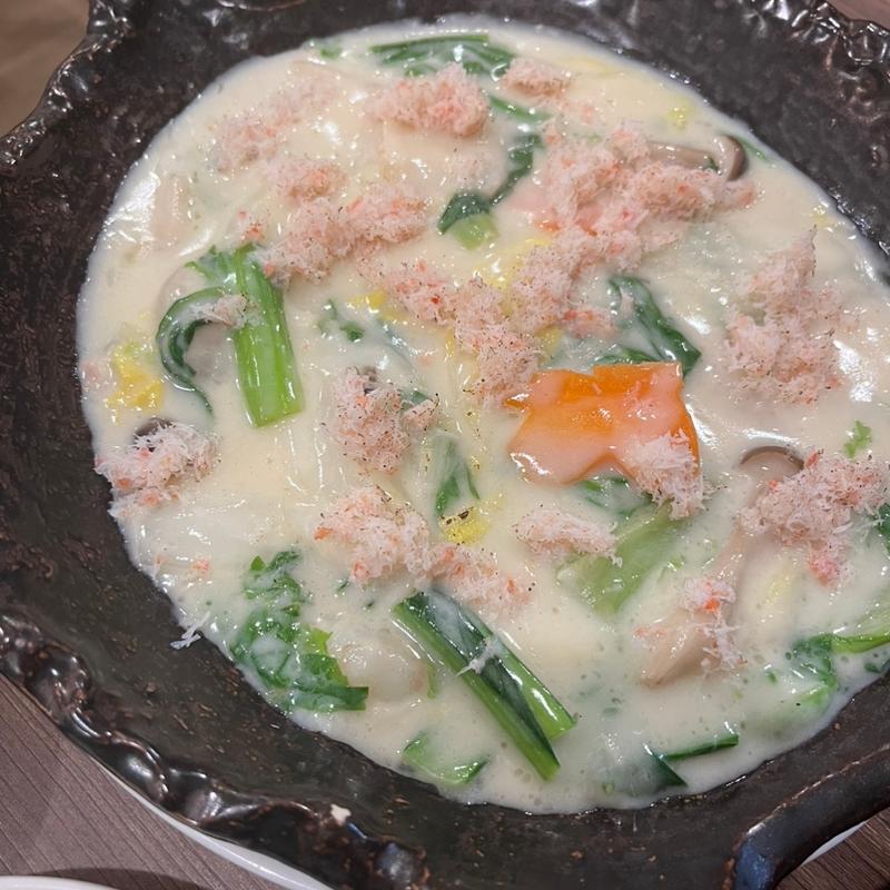 白菜とエビのクリーム煮かに身のせ(双琉 （souryu）)